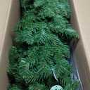 National Tree Company 7.5 ft Unlit Kingswood Fir Slim Artificial Christmas Tree, 1,075 Tips, Includes Stand, Green