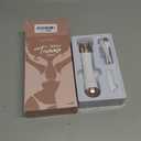 Bikini Trimmer for Women, 2 in 1 Electric Shaver for Women, Pubic Hair Trimmer Waterproof IPX7 with LED, Bikini Razor for Leg Arm Underarm Bikini Area, Pull Bows Gift Box for Friends - Shell White