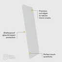 2 x BodyGuardz PRTX Screen Protector for iPhone 14 Pro Max, Shatterproof Synthetic Glass, Case Friendly, Smudge Resistant Clear Protector with Easy Installation Process