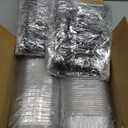 selizo 60 Pack 5oz Mini Square Disposable Cake Pans with Lids, Aluminum Foil Baking Cups, Individual Cake Containers with Lids for Parties and Gatherings (White)