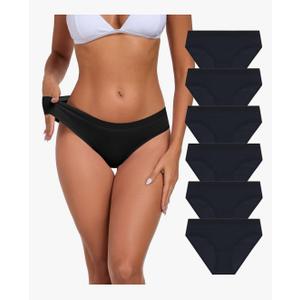 ANLIQI Modal Underwear Supersoft Hipster Panties for Women Pack Breathable & Stretch Bikini Underpants Comfortable Undies. Size XL