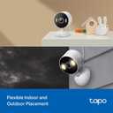 Tapo 2K Indoor/Outdoor Wired Security Camera - Works as a Baby Monitor & Pet Camera, Person/Motion/Baby Cry Detection, 2-Way Audio, Siren, Subscription-Free SD Storage or Optional Cloud, C113 (2-Pack)