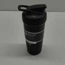 BlenderBottle Strada Shaker Cup Insulated Stainless Steel Water Bottle with Wire Whisk, 24-Ounce, Black