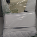 2 Pack Front Bottom Car Seat Cover, Luxury Leather Seat Covers Compatible with Tesla Model Y/3 2026 2025 2024-2020, Breathable and Waterproof Tesla Model Y/3 Accessories (White, 2Pcs)