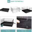 Rabbit PlaypenSmall Animal Cage with Waterproof Mat, 48" L*48" W*24" H Metal Hedgehog with Door, C&C Cage for Guinea Pigs, Bunny, Hedgehogs, Chinchillas(Playpen Only)