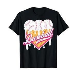 Baseball Home Plate Drip for Boys Ice Cream Spinkle TShirt, M