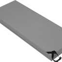 Easy-Going 48x18x3 inch Waterproof Outdoor Couch Bench Cushion Covers Only Replacement Non-Slip Patio Seat Cushion Slipcover with Zipper and Adjustable Straps Gray