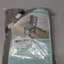 Genina Waterproof Seat Covers for Dining Room Chairs, Stretch Chair Seat Covers Removable Washable Dinning Room Kitchen Chair Cushion Slipcovers (Leaves-Taupe, 4 PCS)