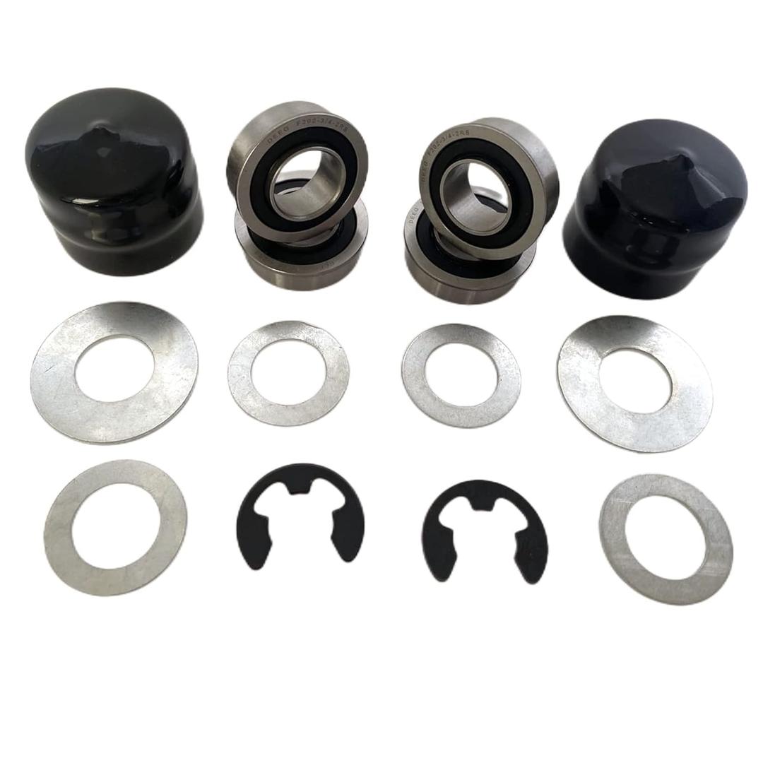 DEEG 4PCS Lawn Mower Front Wheel Bushing to Bearing Conversion Kit Replaces Craftsman,Husqvarna,Murray,Sears,AYP,Poulan,Toro 9040H,532009040 532124959 OEM Upgrade Riding Lawn Mower Front Wheel Parts DEEG 4PCS Lawn Mower Front Wheel Bushing to Bearing Conversion Kit Replaces Craftsman,Husqvarna,Murray,Sears,AYP,Poulan,Toro 9040H,532009040 532124959 OEM Upgrade Riding Lawn Mower Front Wheel Parts