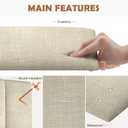 IFNOW Wall Mounted Headboard, Peel and Stick Panels, Beige, Queen