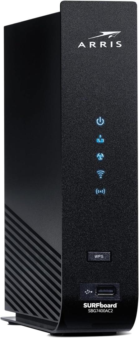 ARRIS (SBG7400AC2) - Modem Router Combo - Fast DOCSIS 3.0 & AC2350 WiFi, [Check with your provider for compatibility], Four 1 Gbps Ports, Up to 960 Mbps Max Internet Speed