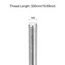 MECCANIXITY Fully Threaded Rod M6 x 500mm 1mm Thread Pitch 304 Stainless Steel Right Hand Threaded Rods Bar Studs 4 Pack
