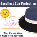 3 x LPMOERA Baby Sun Hat Baby Boy Toddler Bucket Hats UPF 50+ for Baby Girls Boys Infant Beach Hat