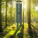 66" Extra Large Wind Chimes for Outside Deep Tone, 6 Thick and Bold Aluminum Tubes Tuned Relaxing Melody Wind Chime, Big Wind Chimes for Garden Patio Decor, Great Gift Idea for Mother's Day (Forest)