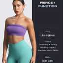 Aoxjox Workout Seamless Leggings for Women High Waisted Fitness Yoga Contour Sculpt Pants 22" (Blue)