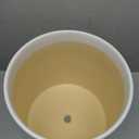 LE TAUCI 12 Inch Pot for Plants, Ceramic Planters for Indoor Plants, Mid-Century Modern Cylinder Flower Pots with Drainage Hole, Fits Fiddle Leaf Fig & Monstera, Home Decor, White