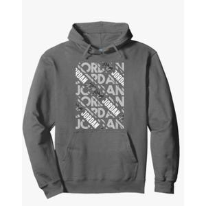Diagonal Jordan Pattern Jordan Camo Pattern Grey Camouflage Pullover Hoodie, XL
