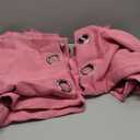 ChrisDowa Room Darkening Curtains 90 Inches Long 2 Panels Set for Living Room, Grommet Thermal Insulated Blackout Curtains for Bedroom (Pink, 52 x 90 Inch)