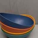 Homienly 9.6 inch Serving Bowls, Large Serving Dishes for Wedding Parties, 60 OZ Centerpiece Serving Bowls for Salad, Popcorn, Pasta, Dinner, Oval Shape, Microwave & Dishwasher Safe, Set of 4, Multi