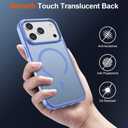 SUPFINE Magnetic for iPhone 17 Pro Case (Compatible with MagSafe)(Military Grade Drop Protection) Translucent Matte Shockproof with Anti-Fingerprint Phone Cover 2025,Blue Purple