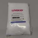 LIVEKID White Short Kitchen Curtains 24 Inch Length Tier Curtain 2 Panels - Faux Linen Textured Cafe Curtain, Light Filtering Small Windows Curtains for Bathroom Basement, 30" W x 24" L