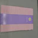 Laolitou Light Pink Embroidered Grid Tablecloth,Wrinkle Resistant,60"x120"