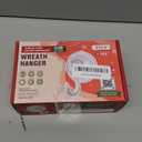 VIS'V Wreath Hanger, Large Suction Cup Wreath Hooks with Wipes, Heavy Duty, 22 LB Capacity, Removable and Reusable, Clear, 6 Pcs