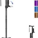 Walking Cane for Women/Men with Second Handle, Foldable & Adjustable Quad Cane with 4-Pronged Base for Standing, Lightweight Walking Aid for Seniors & Adults