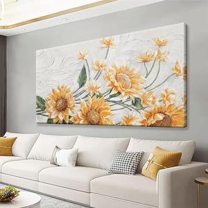 Canvas Wall Art Living Room Home Wall Decor Modern Canvas Art Wall Decor 29x58 Inches Large Wall Art Elegant Sunflower Picture For Bedroom Dining Room Office Artwork Canvas Wall Art Living Room Home Wall Decor Modern Canvas Art Wall Decor 29x58 Inches Large Wall Art Elegant Sunflower Picture For Bedroom Dining Room Office Artwork