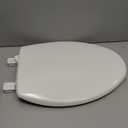 Bemis 7300SLEC Slow Close Toilet Seat, Easy Clean Hinges and Durable Plastic Seat, Made in USA, Elongated, White