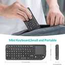 Rii Mini Keyboard with Touchpad,Bluetooth Keyboard Backlit,Handheld Wireless Keyboard for Smart TV,Android TV Box,Fire TV Stick,HTPC,Projector,PC,Smartphone,Office,Home