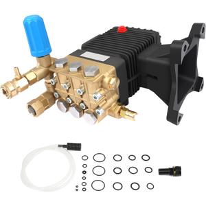 ECCPP Horizontal Pressure Washer Pump for 1 Diameter Shaft 3300-4000 PSI 4 GPM Replacement Power Washer Pump Fit for RSV4G40 EZ4040G EZ4040 GX270 GX340 GX390 Triplex Plunger Pump