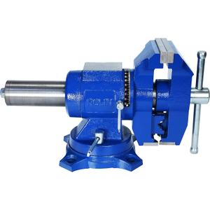 Rolin Vise 5 Inch Multi-Function Vises With Anvil Blue Bench Vise Heavy Duty Tools 360 Degree Swivel Base