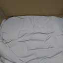 Easthome Queen Comforter Set 7 Piece - Bed in a Bag Queen Size Comforter Sets, Soft Cozy Bedding Sets with All Season Comforter, Flat Sheet, Fitted Sheet,2 Pillowcases & 2 Shams, Light Gray