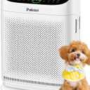Air Purifiers for Home Large Room Up to 3000 Ft With Double Air Intake,PAKEOI HEPA Air Purifier for Bedroom With Washable Pre-Filters, Remote Control, 15dB Sleep Mode,Air Cleaner for Pets Dust, White