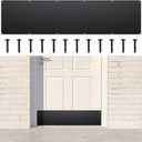 Metal Door Kick Plate for Bottom of Door, 8 x 34 Inches Strike Plates with Screws, Exterior/Interior Door Protection Plate, Door Plate for Decor Avoid The Door from Kicking