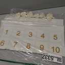 Photo Advent Calendar with Pockets, Christmas Calendar Countdown, Embroider Numbers Felt Photo Advent Calendar w/ 25 Small Pockets, Advent Calendars for Holiday Tradition (Gold)