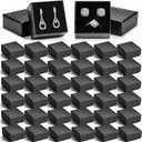 48Pcs Jewelry Gift Box Set -2 x 2x 1.2 Inch Ring Boxes with Velvet Liner for Earrings, Necklaces, Bracelets - Wedding, Engagement, Birthday Presentation - Retail Display Boxes