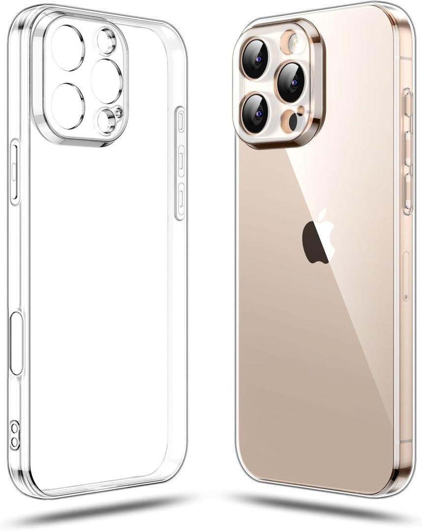 Shamo's Clear TPU Case for iPhone 16 Pro  Ultra Slim, Shockproof, Anti-Yellowing, Scratch-Resistant, Wireless Charging Compatible, Precise Cutouts, Enhanced Grip  Transparent (for iPhone 16 Pro) (For iPhone 16 Pro)