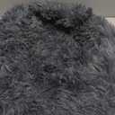 Small Calming Dogs Bed for Small Dogs Anti-Anxiety Machine Washable Fluffy Luxury Anti-Slip Waterproof Mute Base Warming Cozy Soft Pet Puppy Round Bed (19 inches, Dark grey)