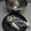 WEPSEN Mixing Bowls Set, 27PCS Stainless Steel Mixing Bowl with Lid Set, Large Nesting Bowls 7, 4.5, 3, 2.5, 2, 1.5QT, Measuring Cups and Spoons Baking Utensils Metal Bowl for Kitchen Prep