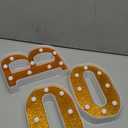 Baquler 3 Pcs Halloween Boo Decorations Light up Boo Sign Marquee LED Letters Lights Decor for Halloween Outdoor Home Room Kitchen Fireplace Tabletop Party Supplies(Orange)