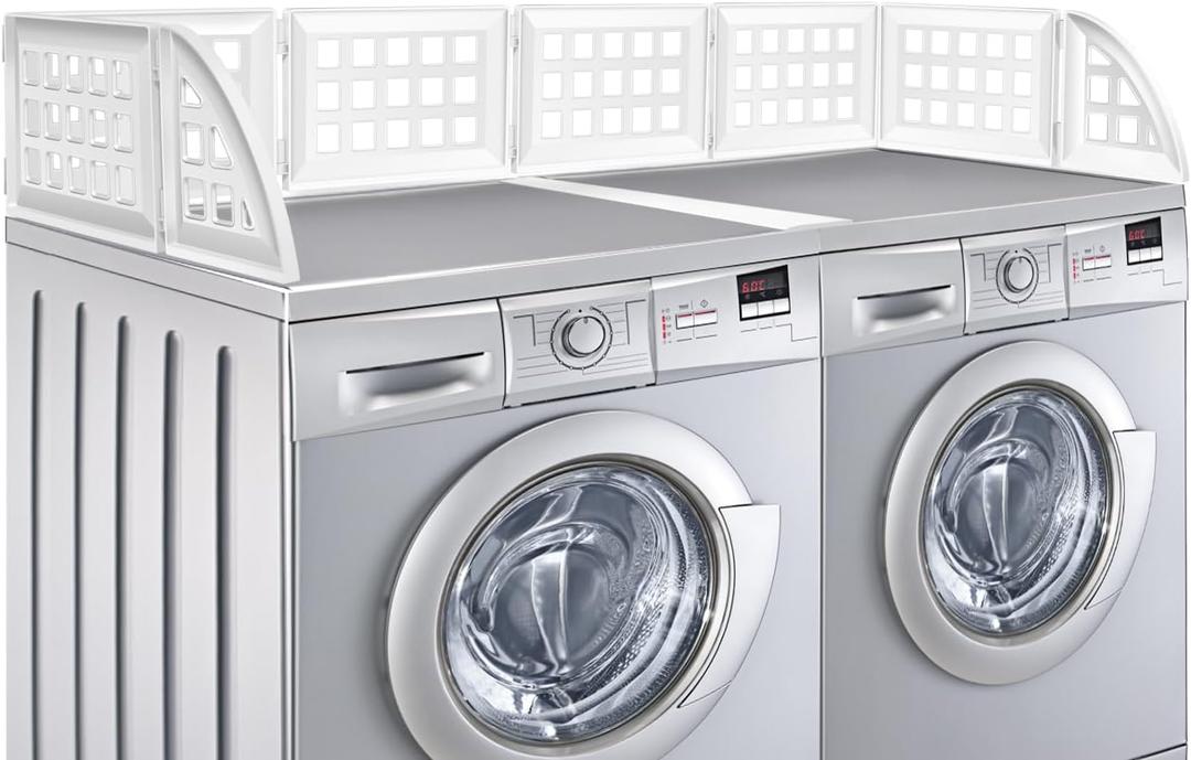 Laundry Guard, LaundryGuards for Washer and Dryer, Magnetic LaundryGuard with Magnets, LaundryFence Guard with Laundry Silicone Gap Cover, Laundry Room Accessories