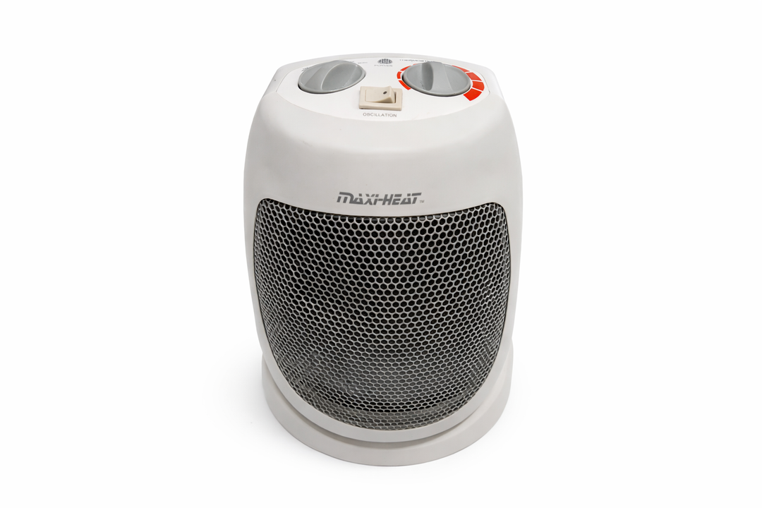 Maxi Heat Indoor Space Heater, Portable, Electric, Energy-Efficient, Adjustable Thermostat, Tip-Over Switch, Overheat Protection, Ideal for Home, Bedroom, Office, 1500W  