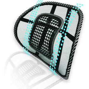 Big Ant Lumbar Support, Car Mesh Back Support with Massage Beads Ergonomic Designed for Comfort and Lower Back Pain Relief - Lumbar Back Support Cushion for Car Seat, Office Chair,Wheelchair