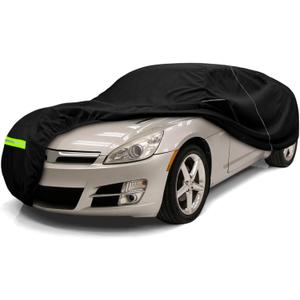 Waterproof Car Cover Compatible with 2007-2011 Saturn Sky/Red Line 2 Door Roadster Accessories, 210T All Weather Car Covers with Zipper&Lock for Car Dust Snow Rain Hail Protection