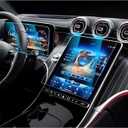 CDEFG 2Pcs Tempered Glass for 2022-2024 2025 2026 Mercedes Benz C 300, 2023-2025 2026 GLC 300, AMG 43, AMG 63, GLC300 C300 Screen Protector,11.9 Inch Touchscreen+ 12.3 Inch Instrument Accessories