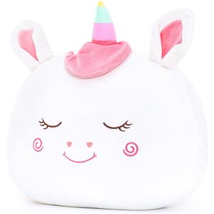Lazada Stuffed Unicorn Pillow Plush Girl Toys Gift for Toddler for Girls White 15 Inches