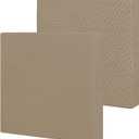 Easy-Going Waterproof Patio Cushion Covers 24x24x4 inch 2 Pack Replacement Non-Slip Outdoor Seat Cushion Slipcover with Zipper. Camel