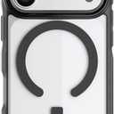 Ghostek Covert iPhone 17 Pro Clear Case - Compatible with MagSafe Accessories, Shockproof Silicone, Minimalist Phone Cover (6.3 Inch, Smoke Matte)